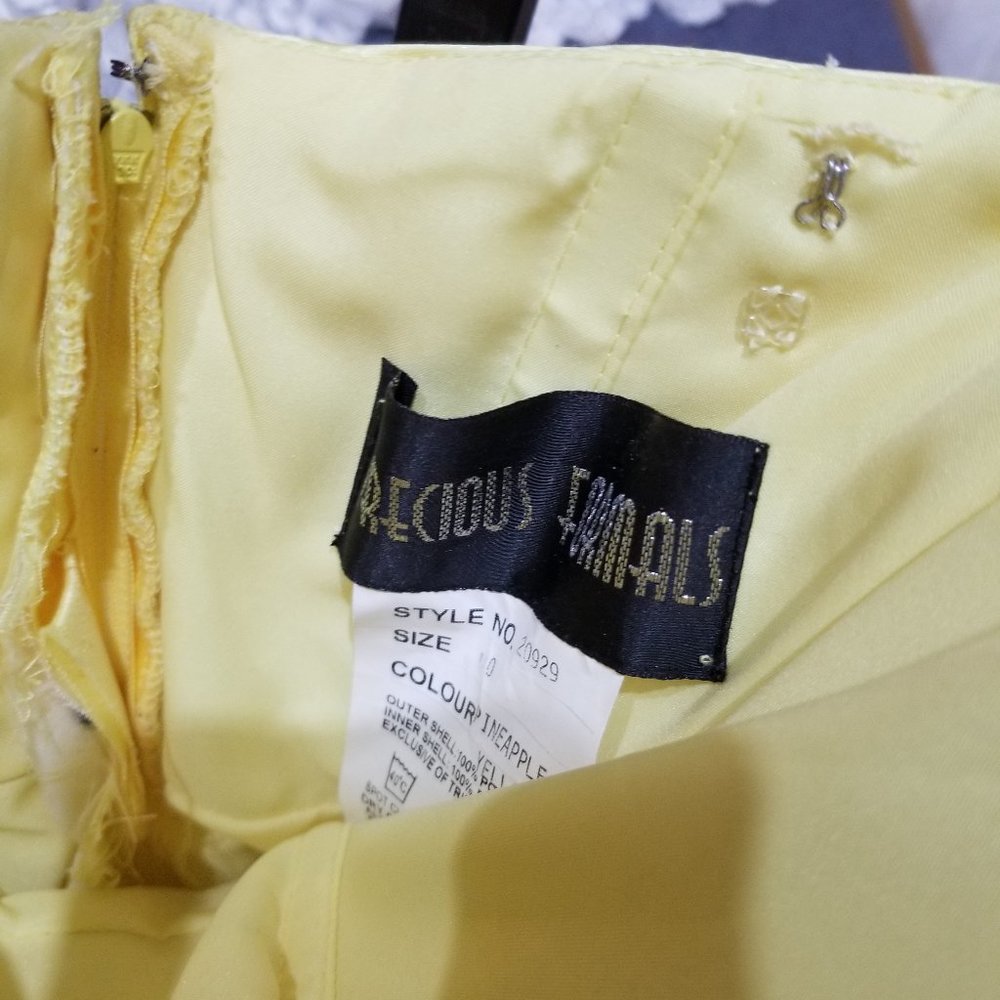 Precious Formals Yellow Dress - Picture 5 of 6